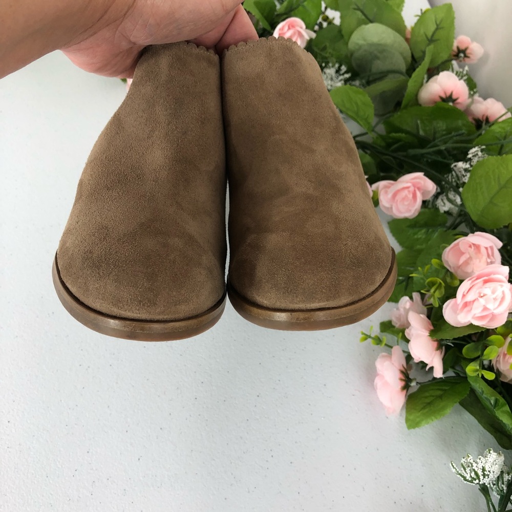 Via Spiga stacked heel suede brown clog sz 6M (#5) - Picture 6 of 8